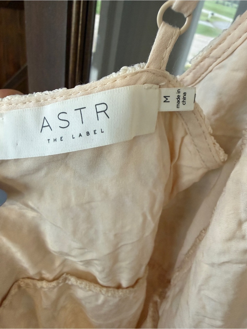 Astr the Label Cream Lace Midi Dress with Spaghetti Straps Medium - Picture 2 of 11
